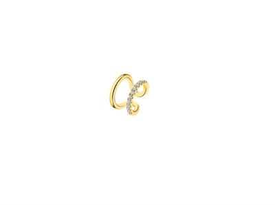 Lotus Silver Gold Plated Cuff Earring
