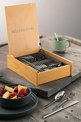 Belleek Reflection 24 Piece Cutlery Set in Wooden Box