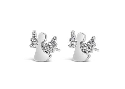 Azara Silver Angel Earrings