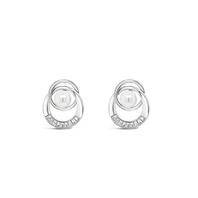 Absolute Earrings - Pearl/Silver