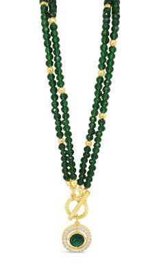 Absolute 2-Way Beaded Necklace - Emerald /Gold