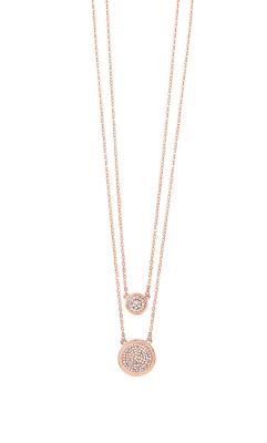 Absolute Double Row Disc Necklace - Rose Gold