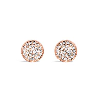 Absolute Pave Stud Earrings - Rose Gold