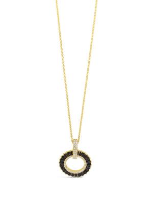 Absolute Open Circle Long Chain - Gold/Jet