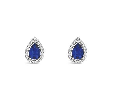 Absolute Sapphire Teardrop Earrings - Sterling Silver