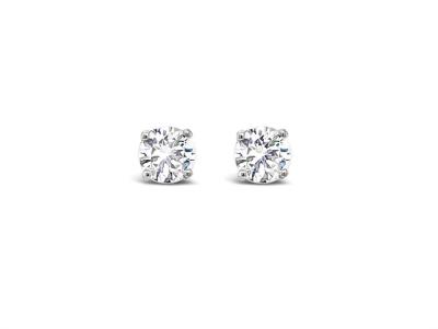 Absolute Solitaire Stud Earrings 6mm - Sterling Silver
