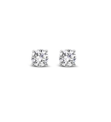 Absolute Solitaire Stud Earrings 7mm - Sterling Silver