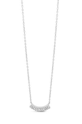 Absolute Clear Baguette Necklace - Sterling Silver