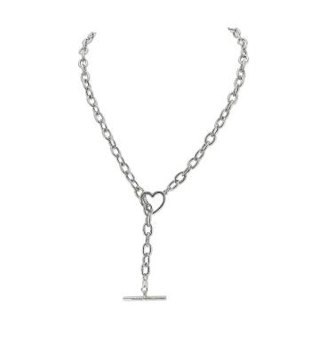 Pure Silver T/Bar Necklet 18 Inch