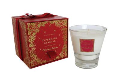 Tipperary Crystal Christmas Berries Scented Candle