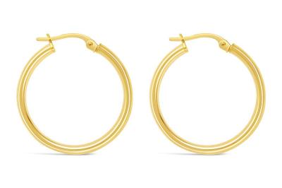 9ct Gold Large Hoop Earrings