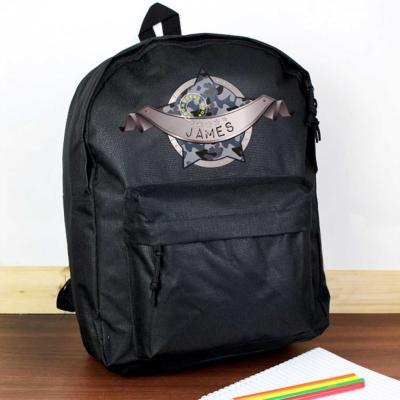 Personalised Army Camio Backpack