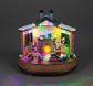 Battery Operated 22cm LED Christmas Scene with Train 