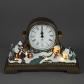 Battery Operated 16.5cm Clock with Village