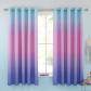 Ombre Rainbow Cloud Curtain 66x72