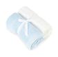 Baby Elegance Blue/White Cellular Blanket