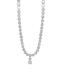 Absolute Halo Full Stone Set Necklace - Silver