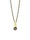 Absolute Beaded Necklace with North Star Pendant - Gold/Jet