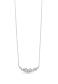 Absolute Curved CZ Necklace - Sterling Silver