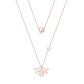 Tipperary Crystal Bee Rose Gold Mother Of Pearl Cut Out Pendant