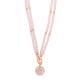 Absolute 2 in 1 Double Necklace - Rose/Pink